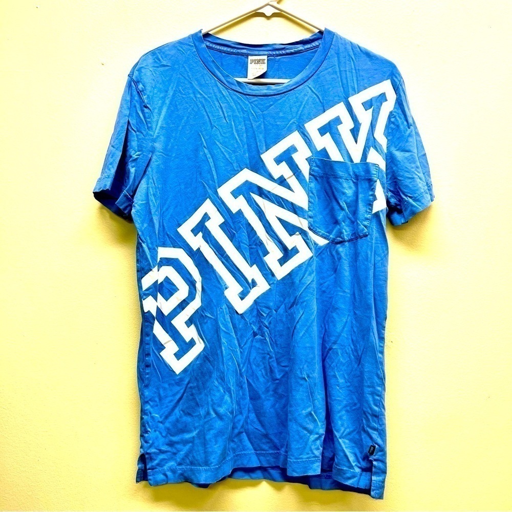 Victoria's Secret PINK by Victoria Secret T-shirt Blue oversized women’s size S